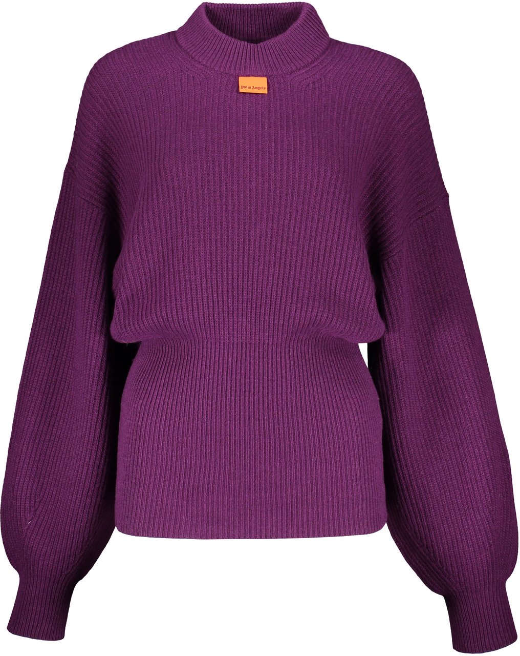 Palm Angels Striped crew-neck sweater Paars