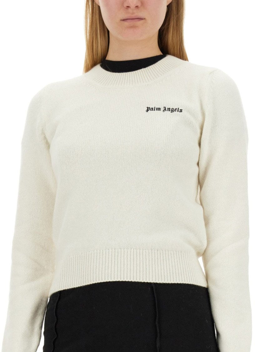 Palm Angels Jersey With Logo Neutraal