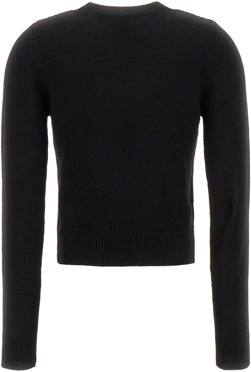 Palm Angels Palm Angels Black wool blend sweater Zwart