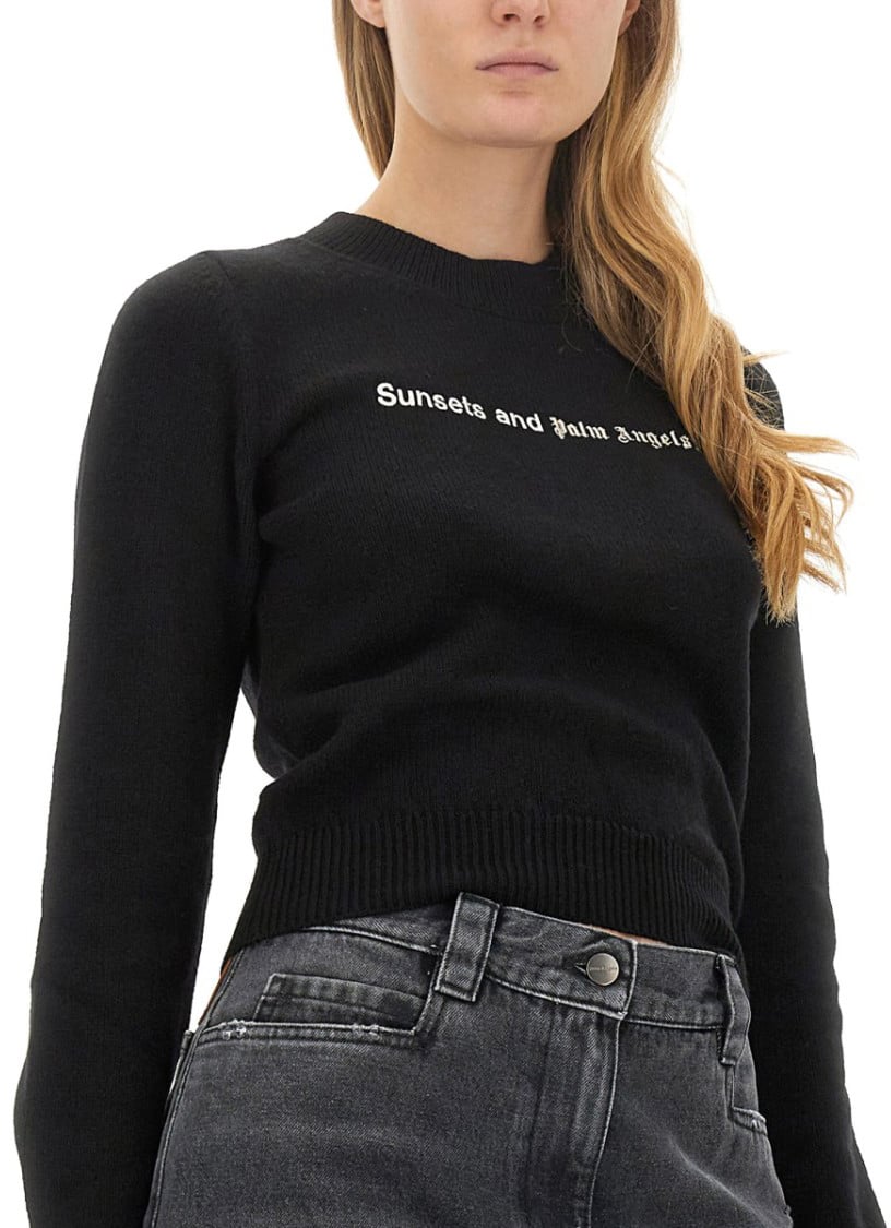 Palm Angels Sunsets Sweater Zwart