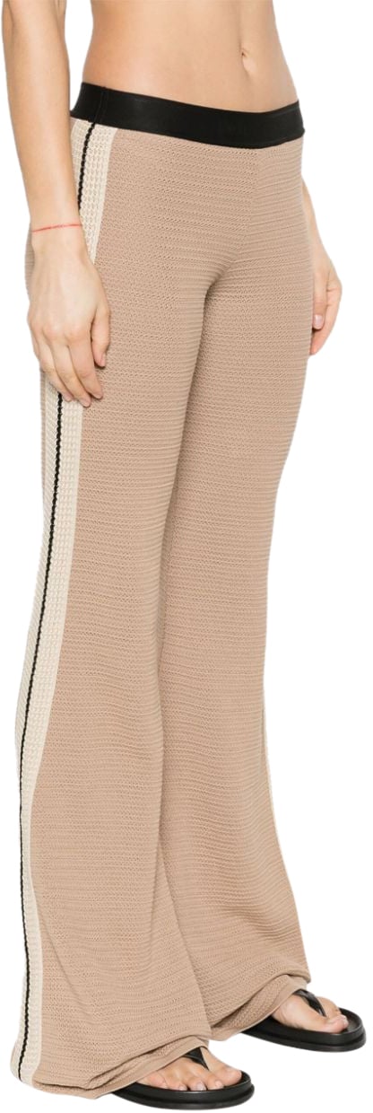 Palm Angels Trousers Beige Beige