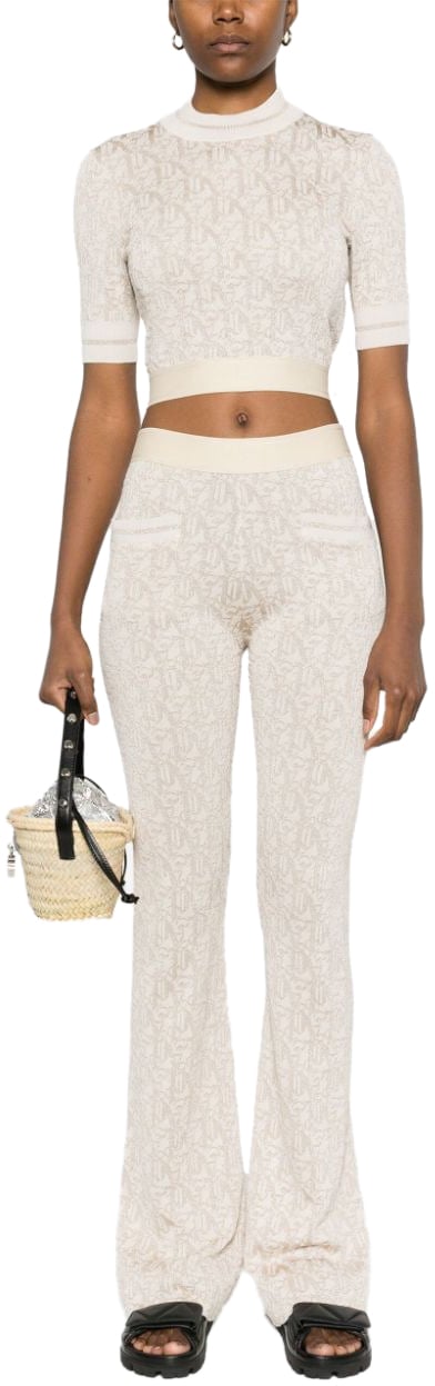 Palm Angels Trousers White Wit