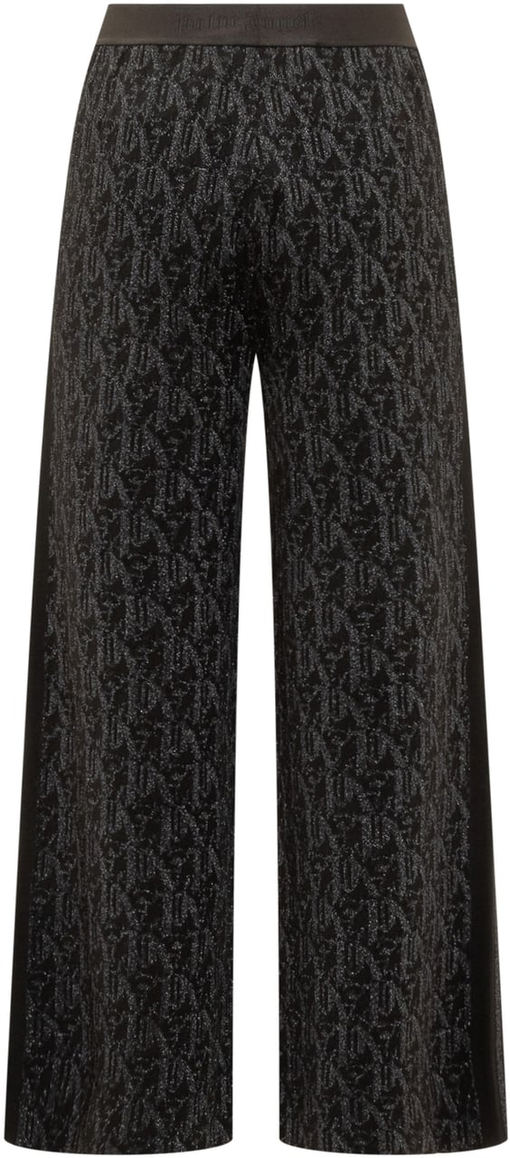 Palm Angels Pantalone PA in Jacquard Zwart