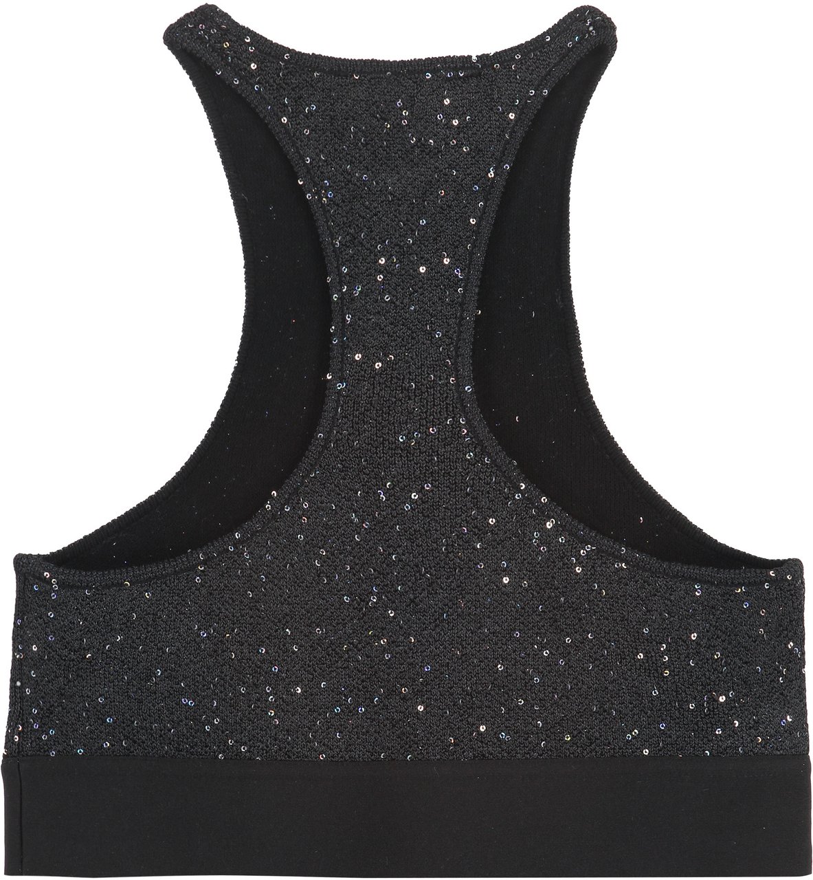 Palm Angels Crop-top with logo Zwart