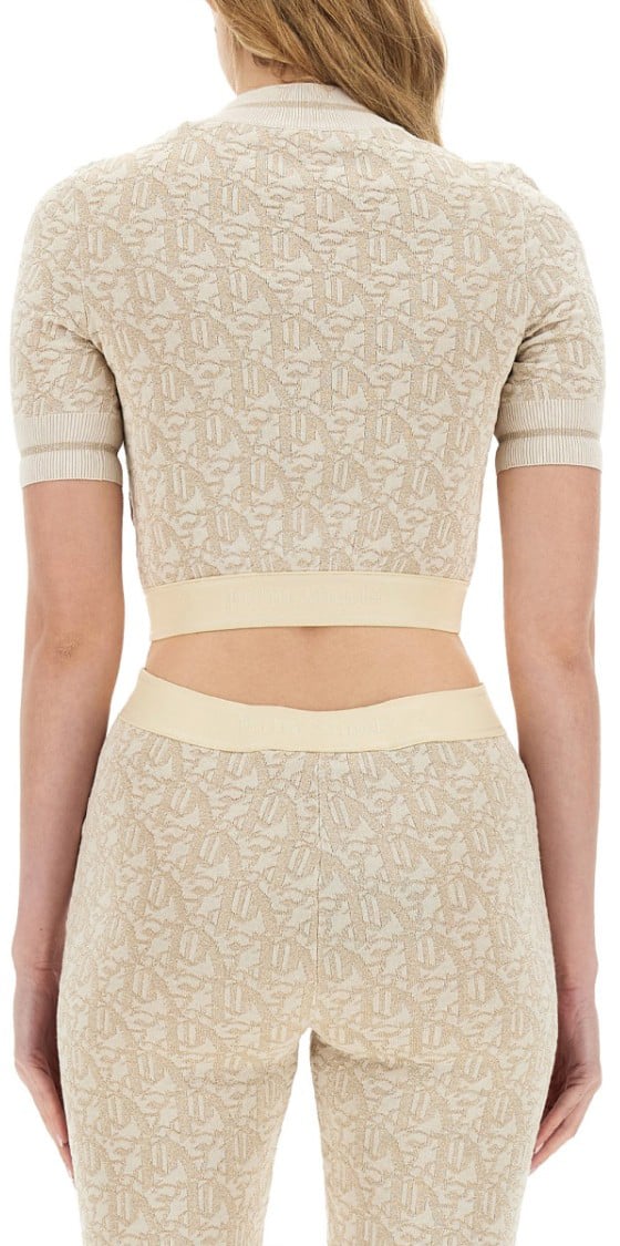 Palm Angels Monogram Jersey Neutraal