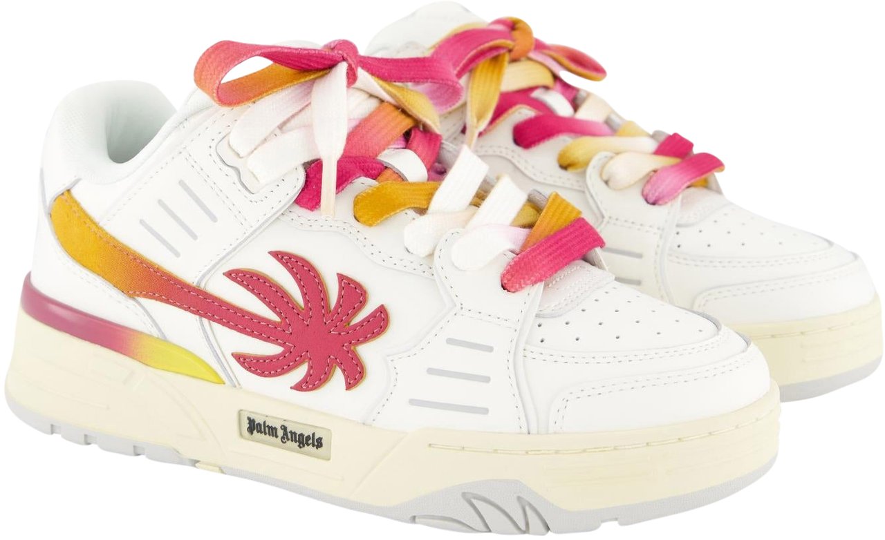 Palm Angels Dames Venice Sneaker Wit/Coral Wit