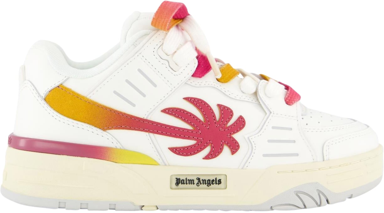 Palm Angels Dames Venice Sneaker Wit/Coral Wit
