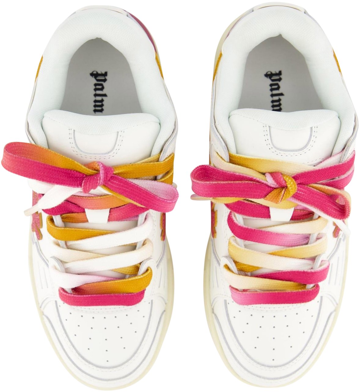 Palm Angels Dames Venice Sneaker Wit/Coral Wit
