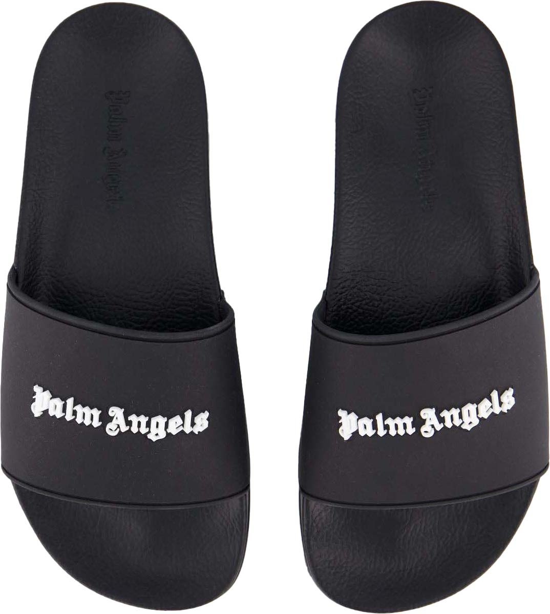 Palm Angels Dames Essential Logo Slider Zwart Zwart
