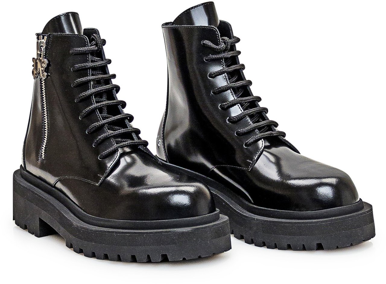 Palm Angels Stivale in Pelle Zwart