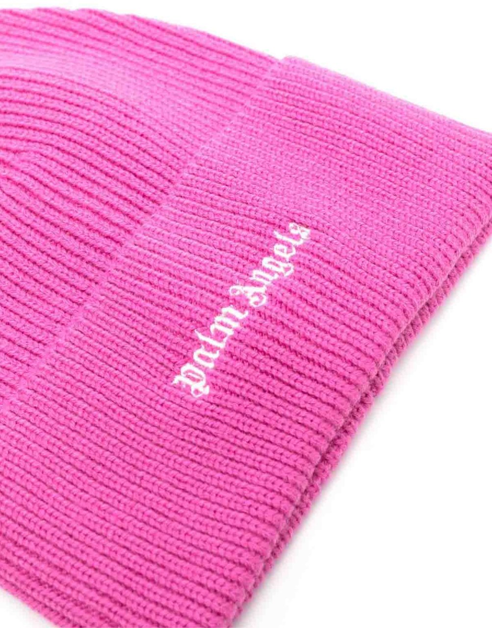 Palm Angels Classic Logo Ribbed Beanie Roze