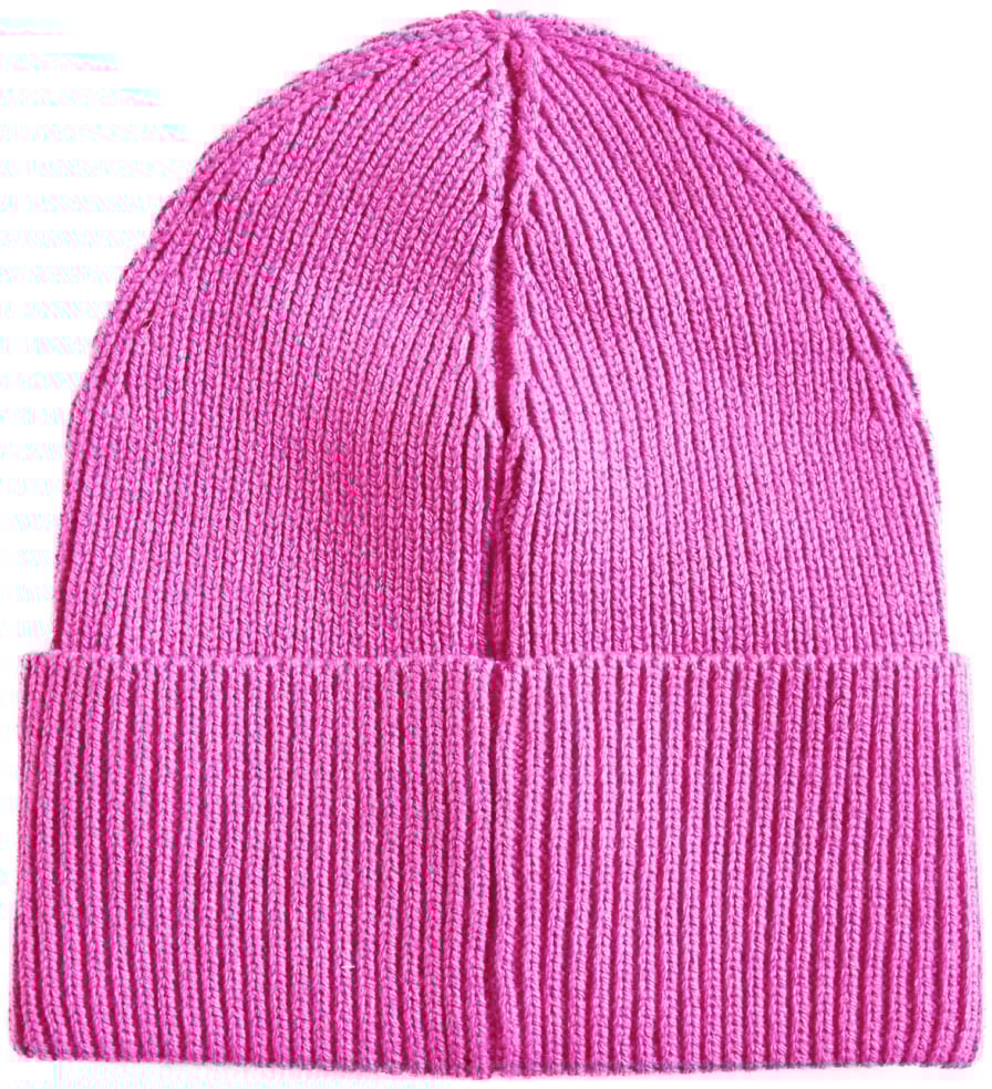 Palm Angels Classic Logo Ribbed Beanie Roze