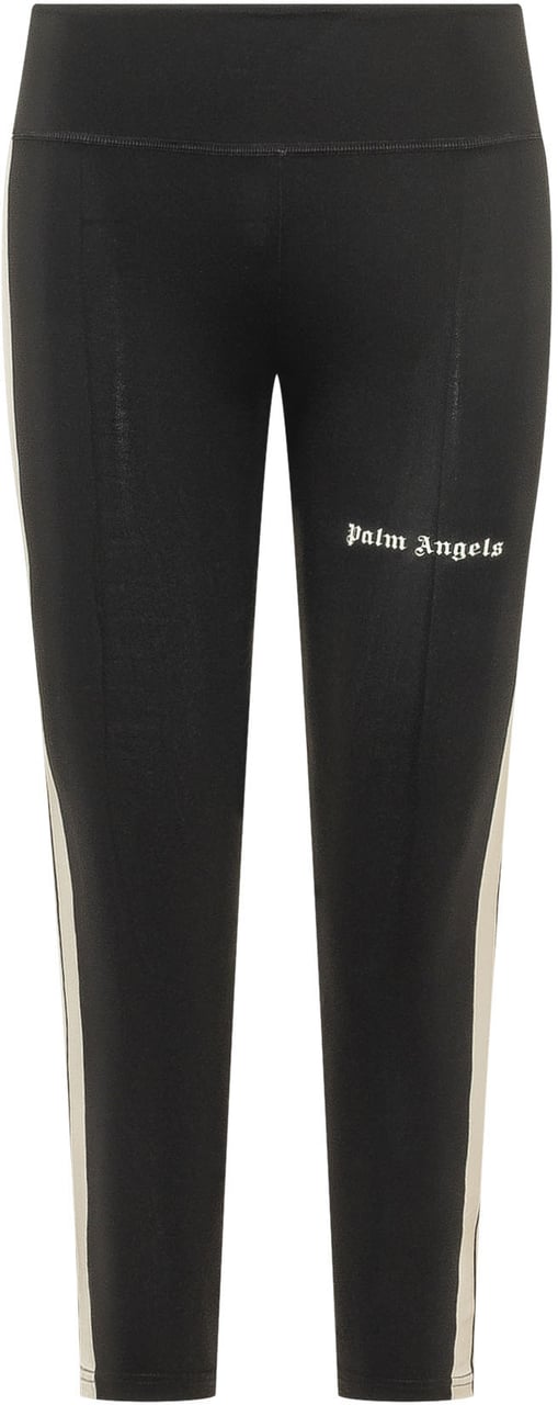 Palm Angels Leggings Sportivi con Banda Laterale e Logo Zwart