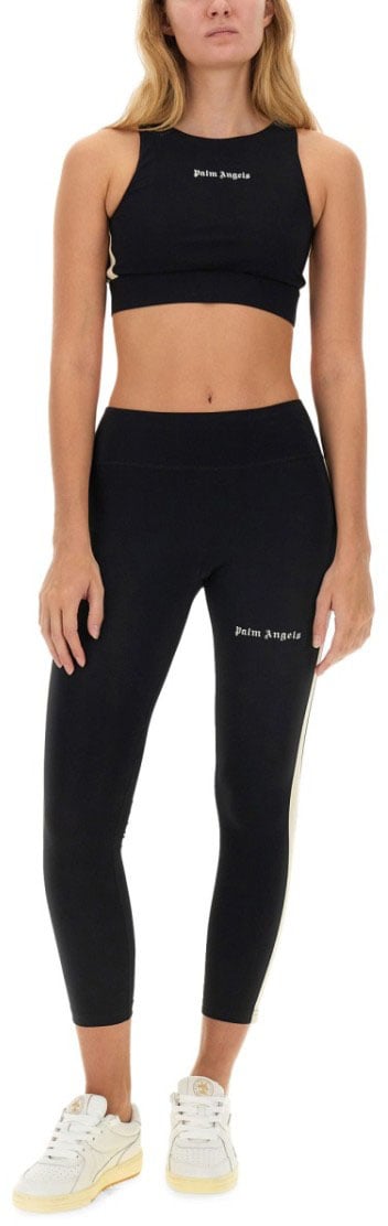 Palm Angels Tops With Logo Zwart