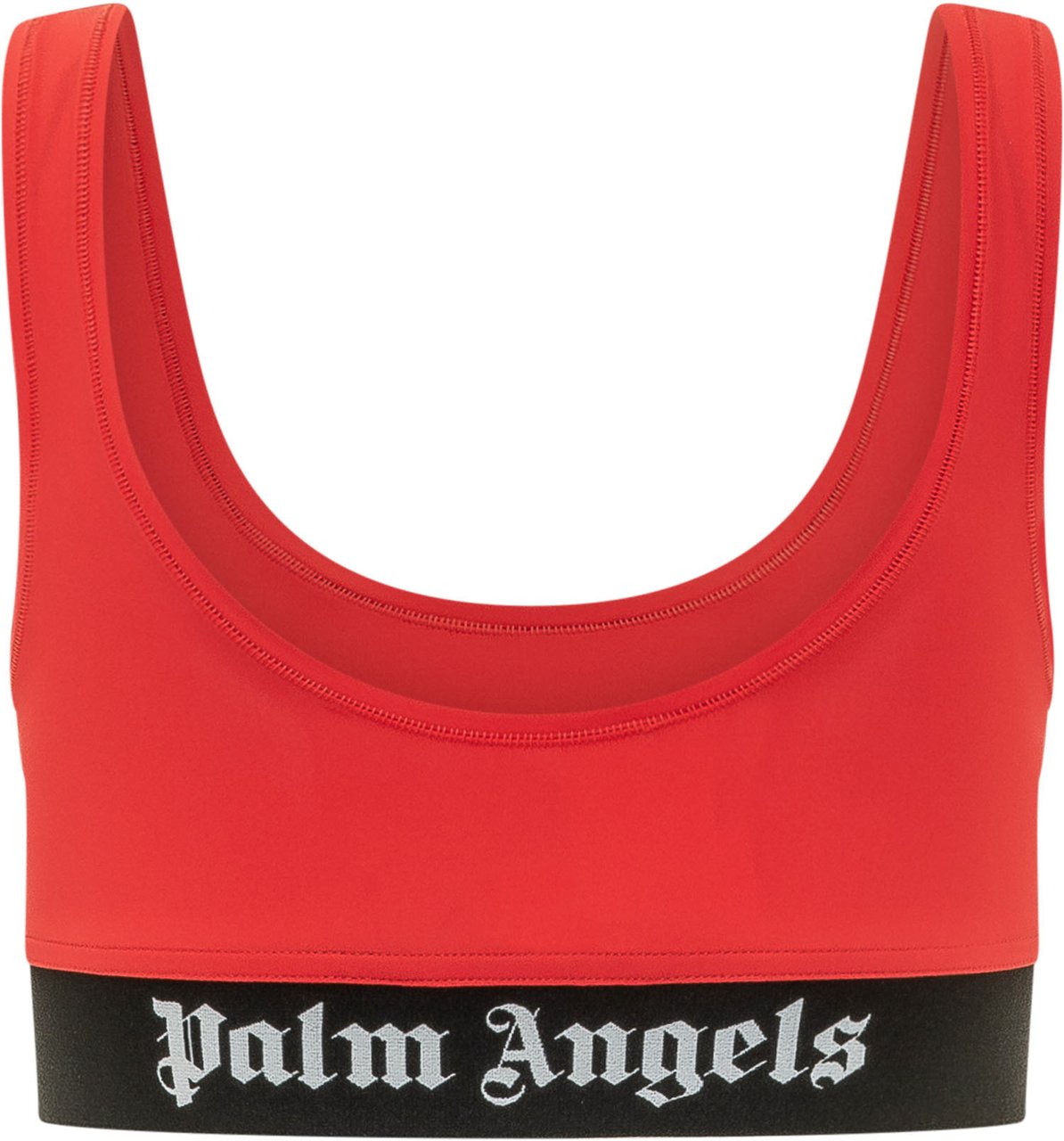 Palm Angels Top Sportivo con Fascia Logo Rood