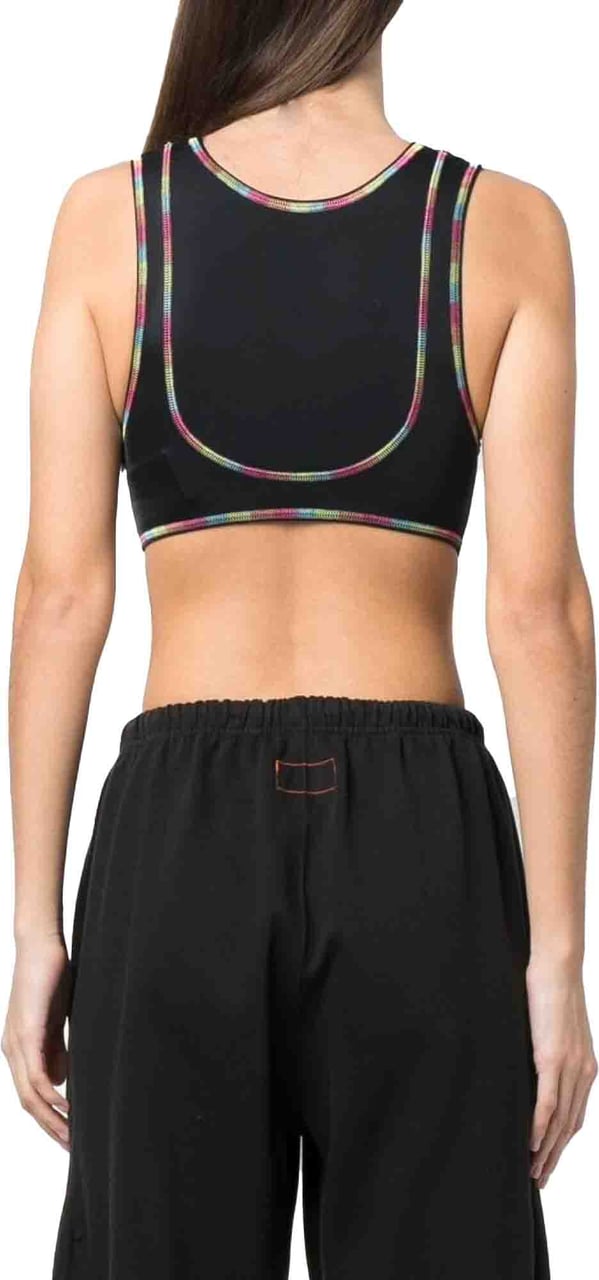 Palm Angels Rainbow Miami Logo Training Top Zwart