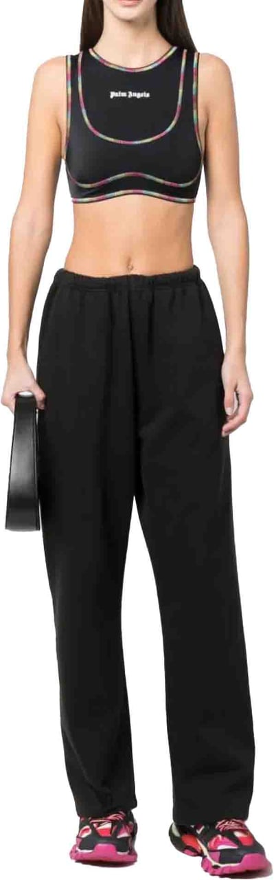Palm Angels Rainbow Miami Logo Training Top Zwart