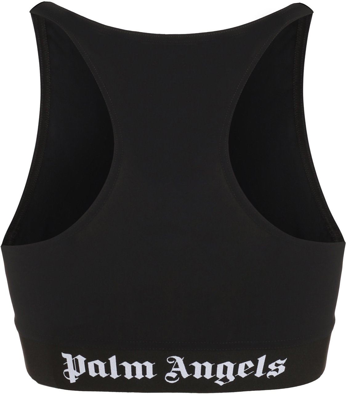 Palm Angels Technical fabric crop top Zwart