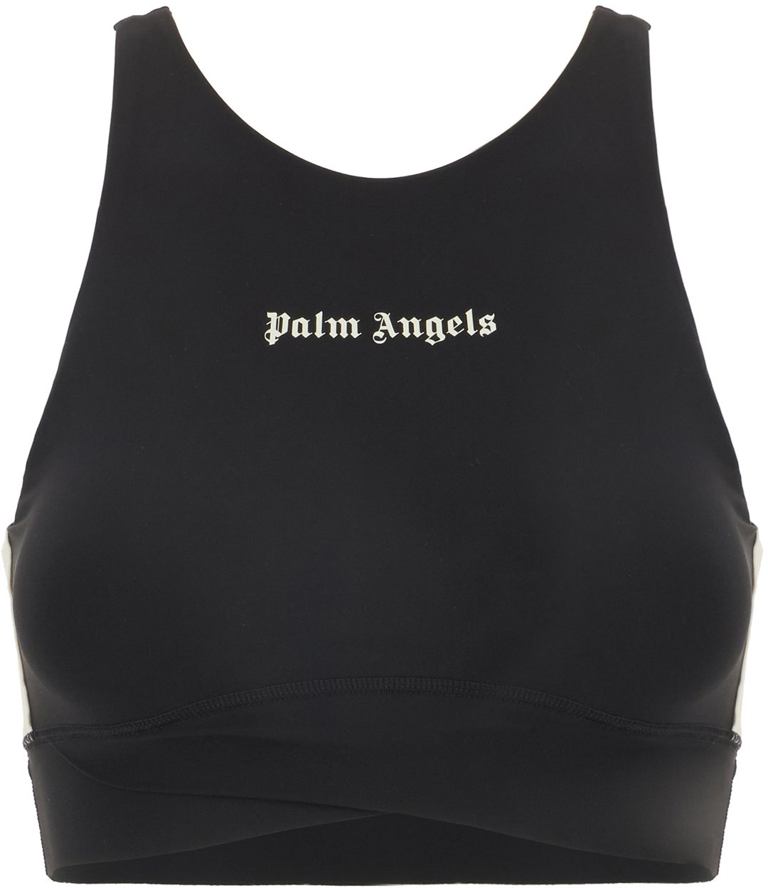 Palm Angels Black stretch nylon top Zwart