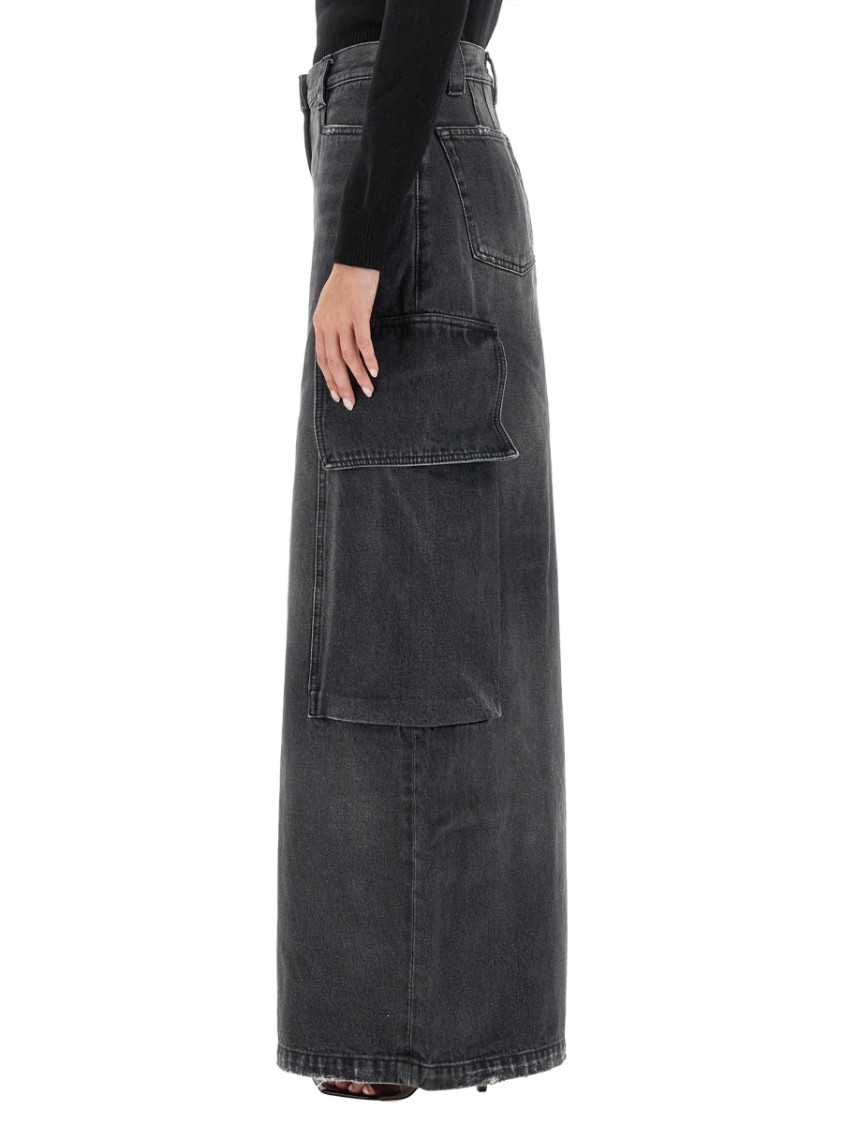 Palm Angels Wide Parachute Jeans Grijs