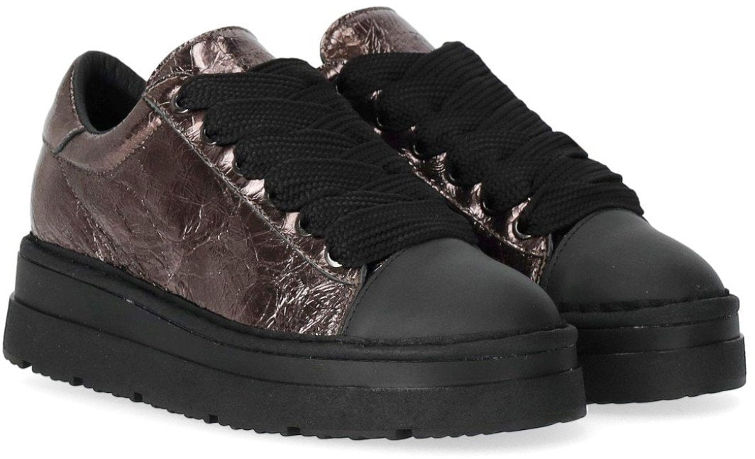 Panchic PANCHIC P89 CRACKLÉ BRONZE SNEAKER Bruin