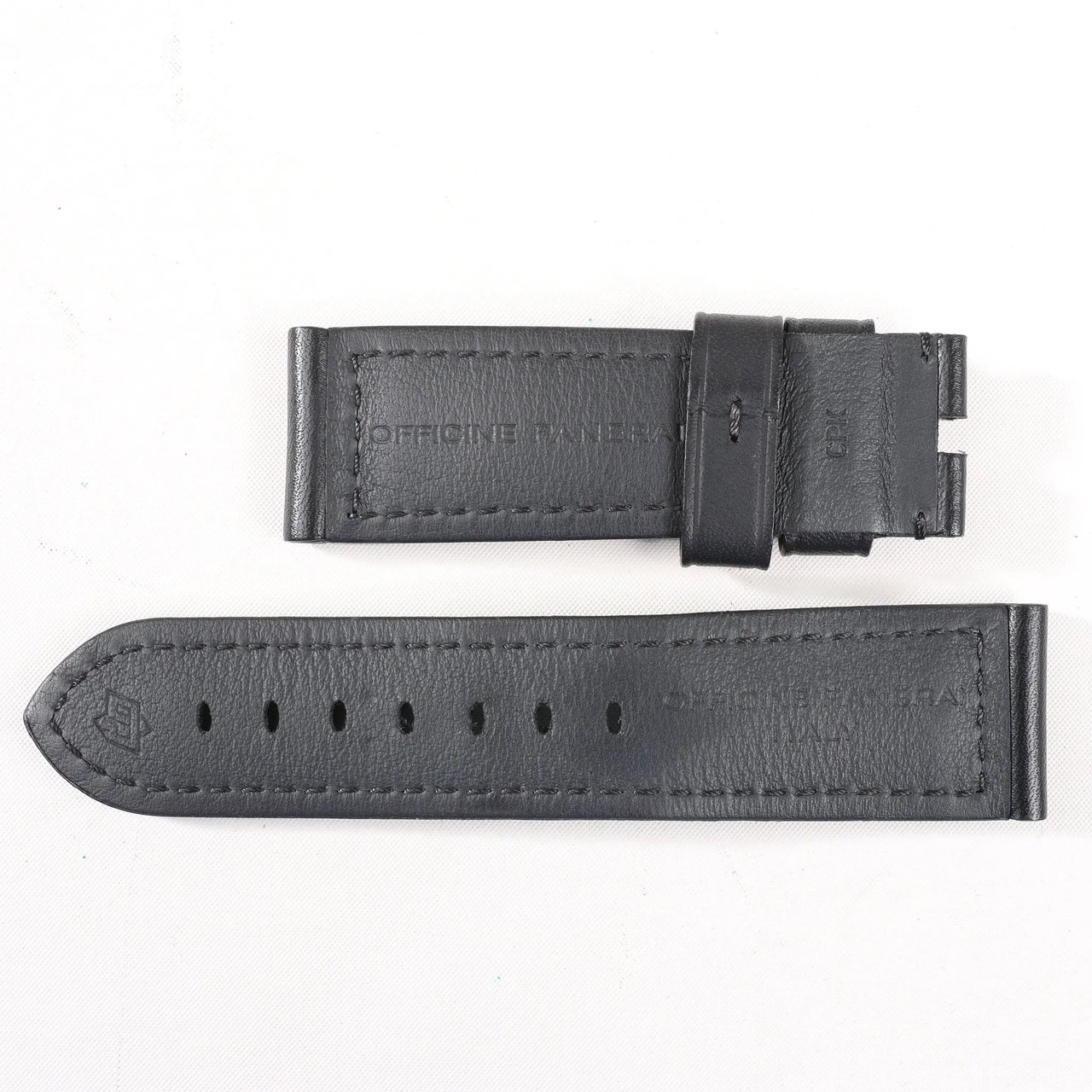 Panerai Panerai Luminor Base Logo PAM00000 SS x Rubber Stem-winder Watch with Black Dial Zwart