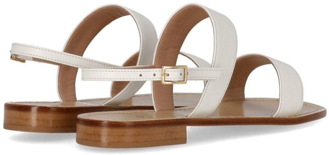 PAOLO FERRARA FLAT SANDAL Wit