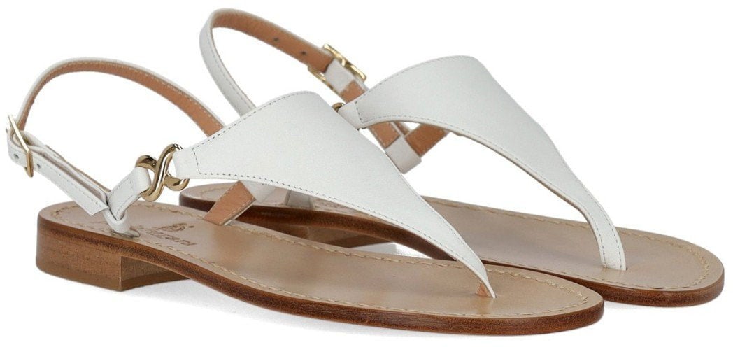 PAOLO FERRARA THONG SANDAL Wit