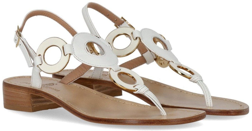 PAOLO FERRARA JEWEL SANDAL Wit