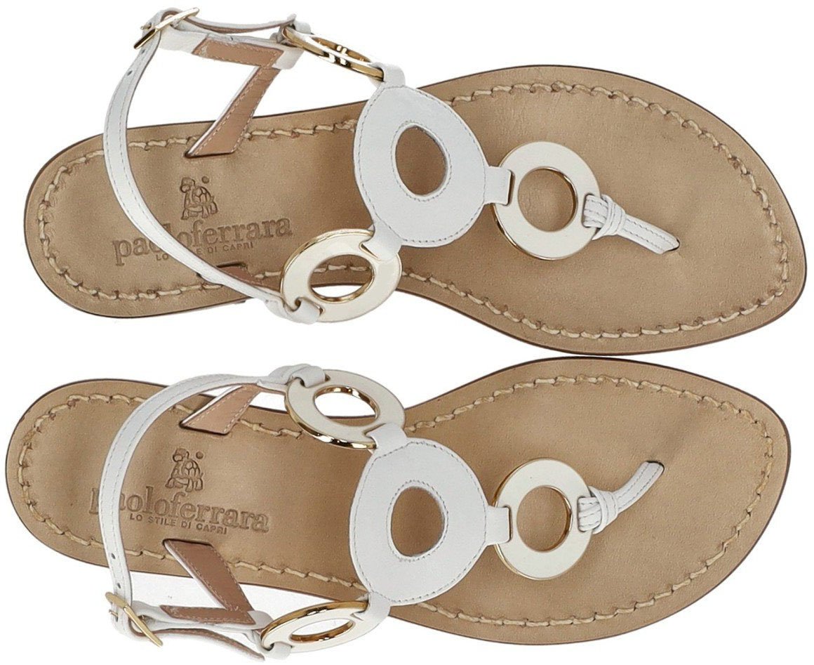 PAOLO FERRARA JEWEL SANDAL Wit