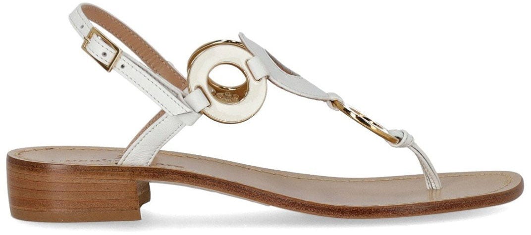 PAOLO FERRARA JEWEL SANDAL Wit
