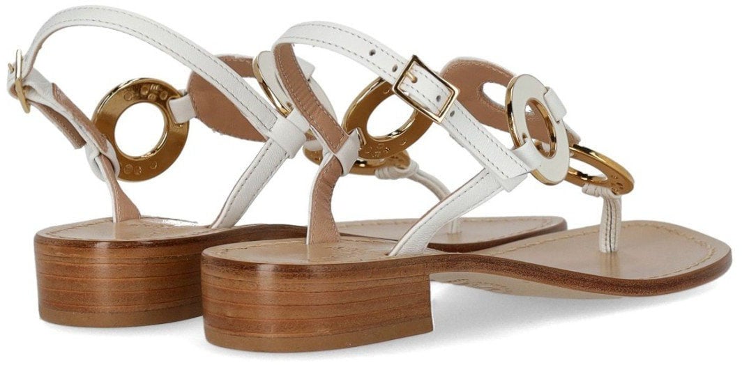 PAOLO FERRARA JEWEL SANDAL Wit