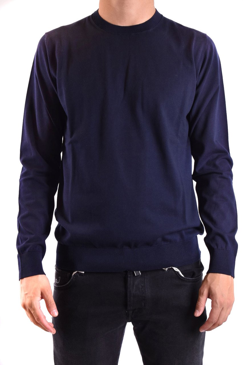 Paolo Pecora Sweaters Blue Blauw