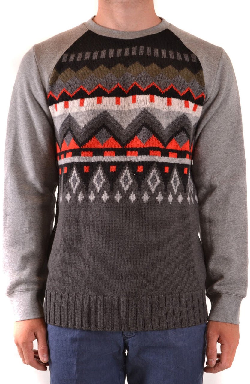 Paolo Pecora Paolo Pecora Men Knitwear Grijs