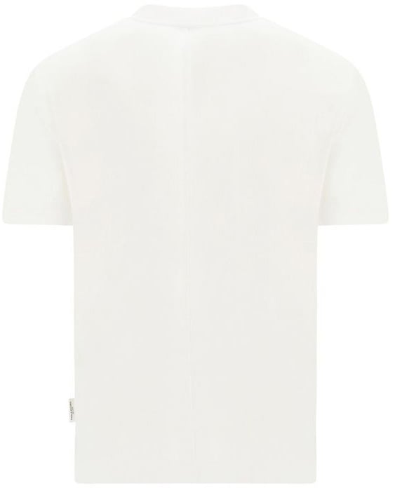 Paolo Pecora Paolo Pecora Milano White Cotton T-Shirt Wit