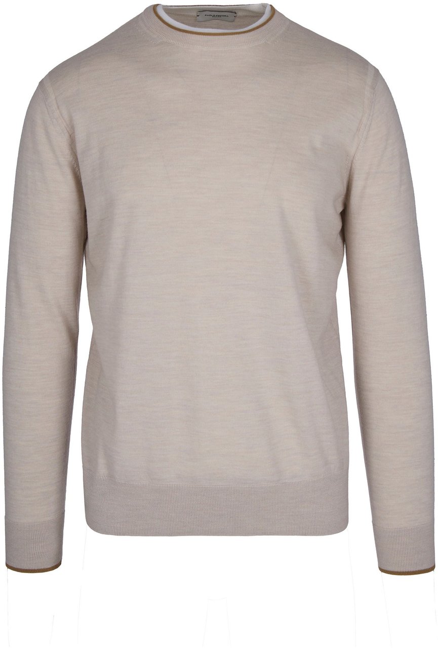 Paolo Pecora Sweaters Bco Panna Wit
