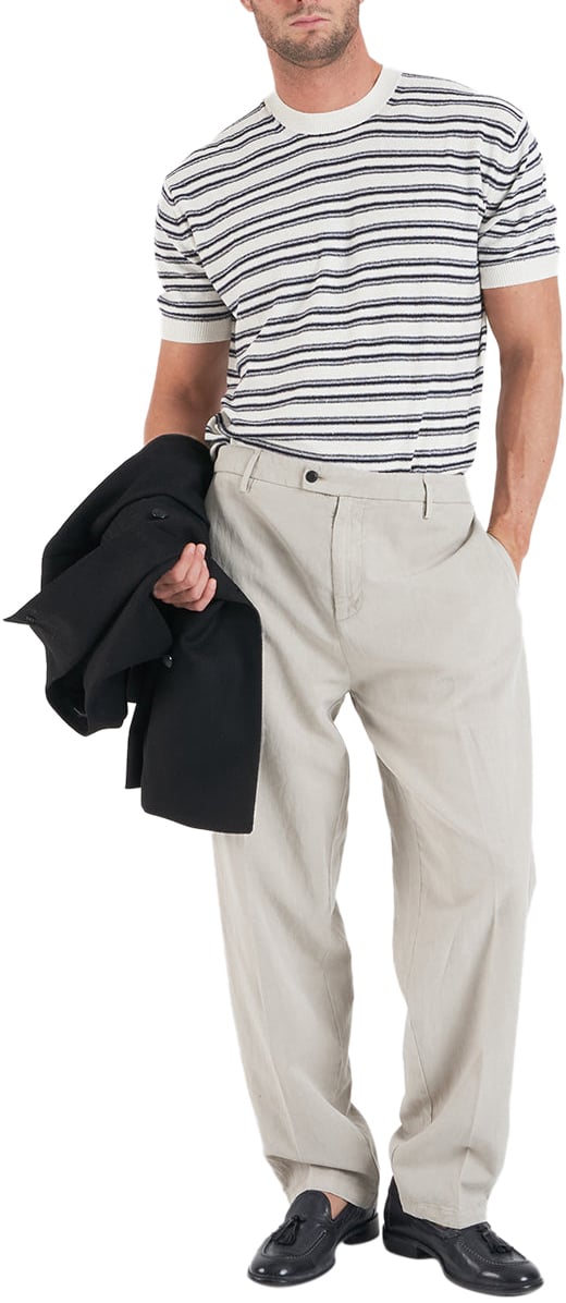 Paolo Pecora Striped t-shirt Beige