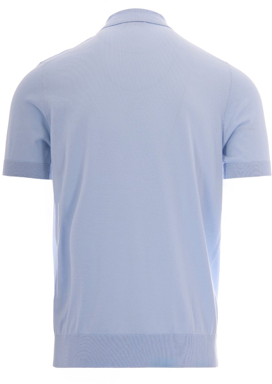 Paolo Pecora T-Shirts And Polos Light Blue Blauw