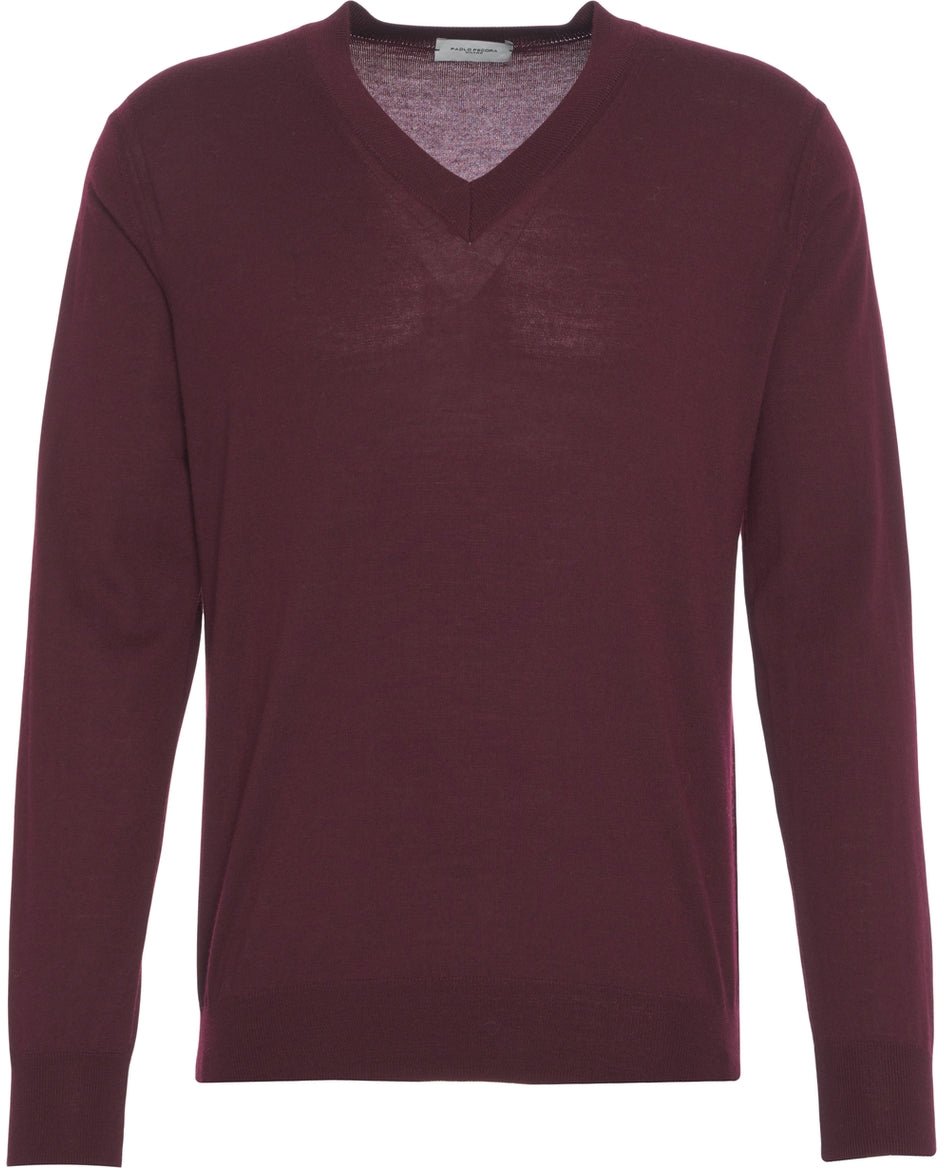 Paolo Pecora V-neck sweater Rood