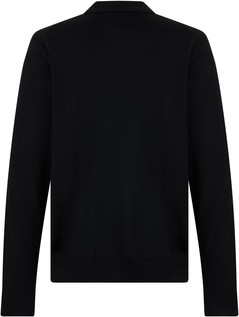 Paolo Pecora Polo in knitted fabric with long sleeves Zwart