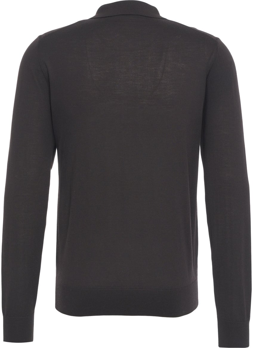 Paolo Pecora Knit poloshirt Bruin