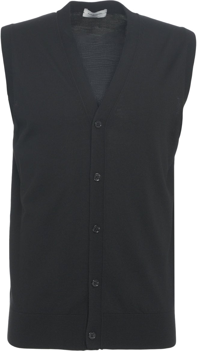 Paolo Pecora Knit vest Zwart