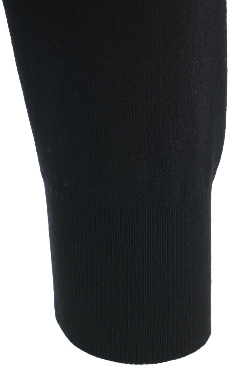 Paolo Pecora Knitted jacket with stand-up collar Zwart