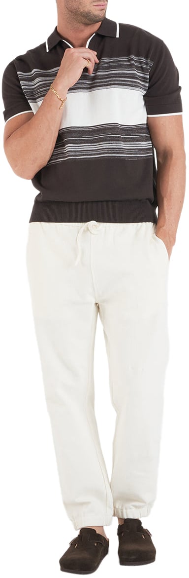 Paolo Pecora Knit polo shirt Bruin