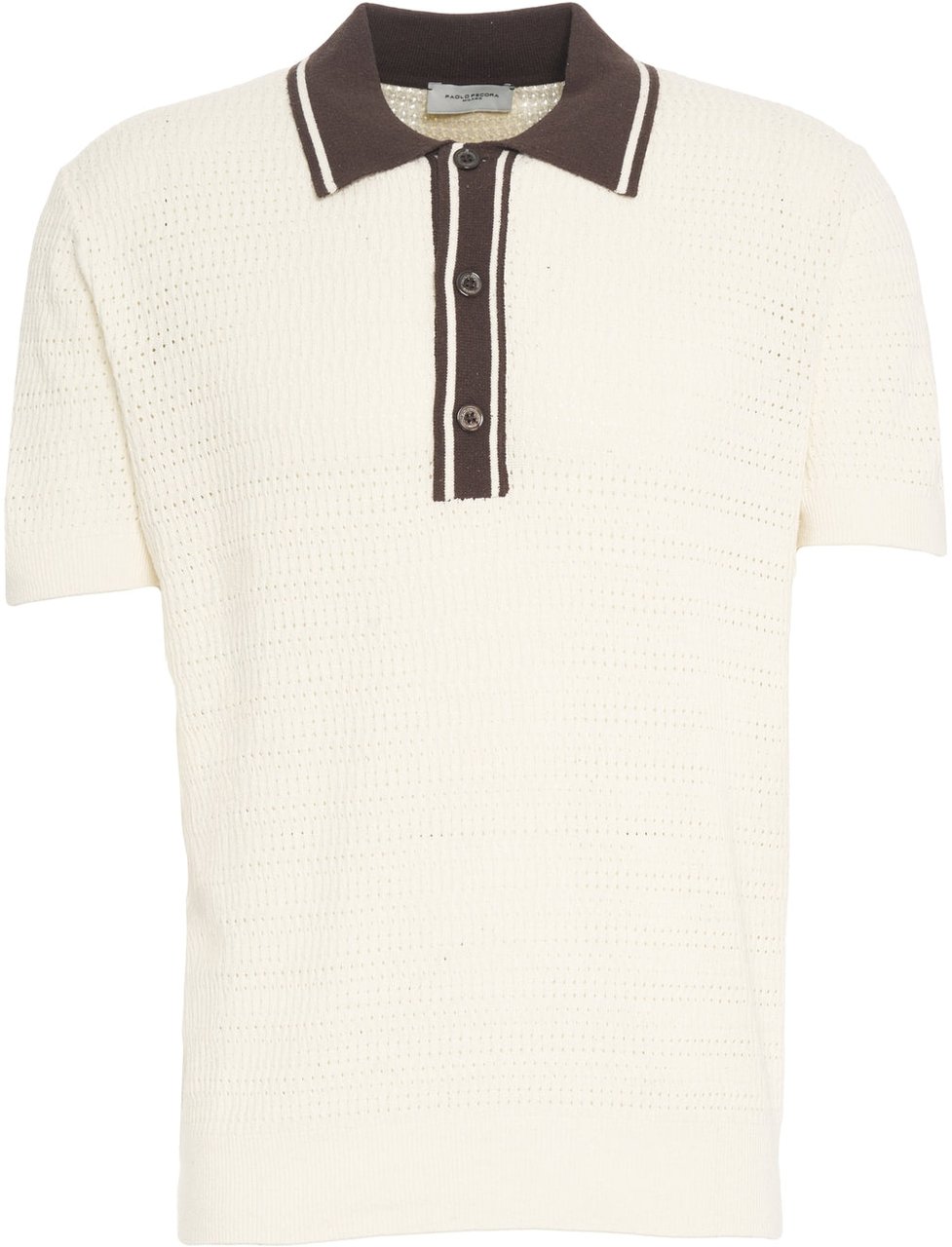 Paolo Pecora Knit polo shirt Beige