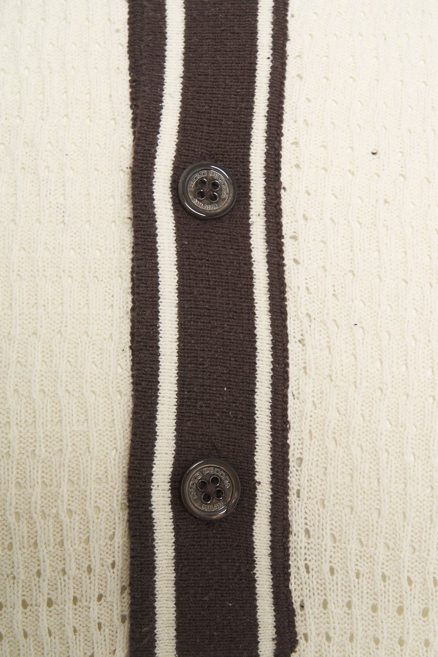 Paolo Pecora Knit polo shirt Beige