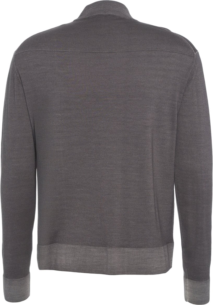 Paolo Pecora Pullover with stand-up collar Beige