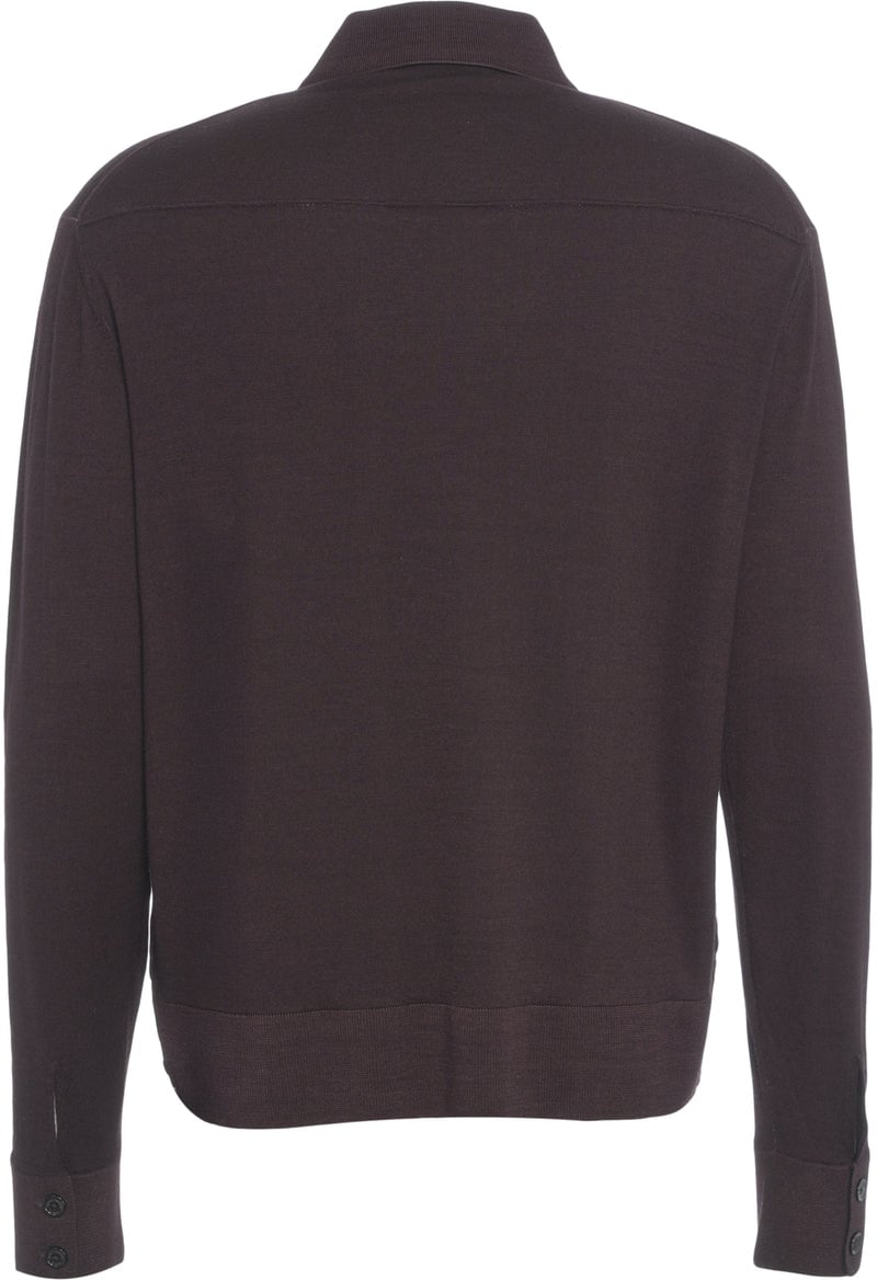 Paolo Pecora Knitted shirt Bruin