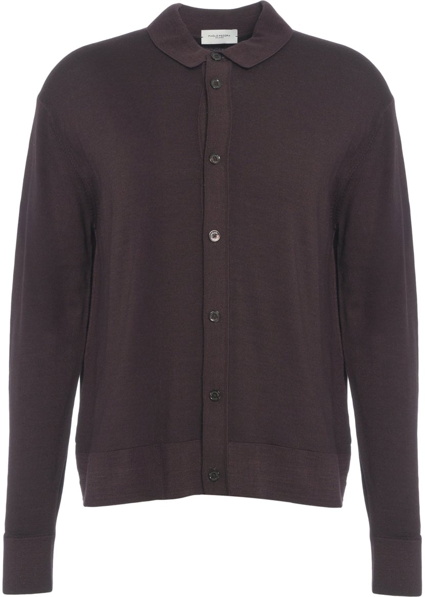 Paolo Pecora Knitted shirt Bruin