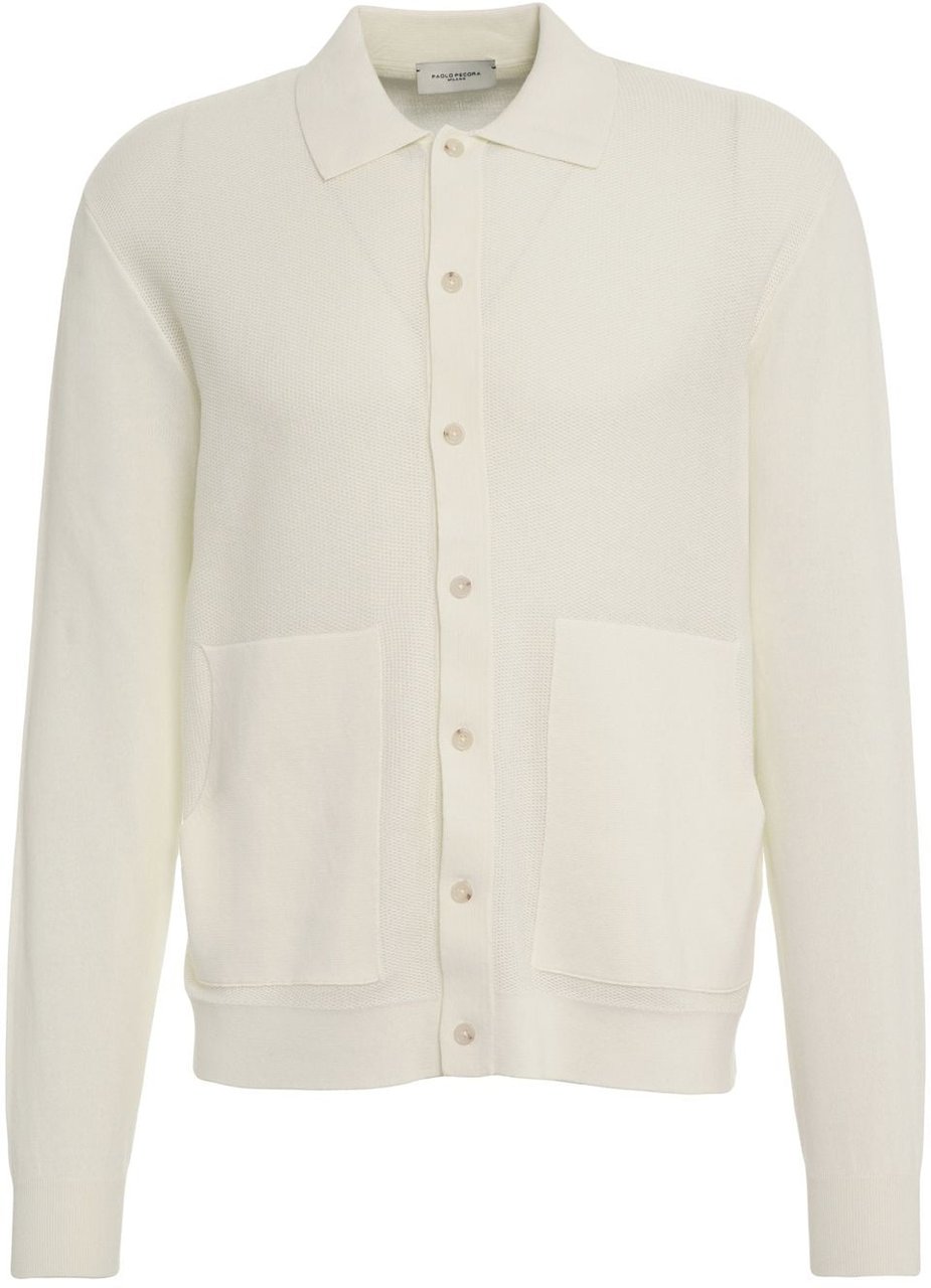 Paolo Pecora Cotton cardigan Wit